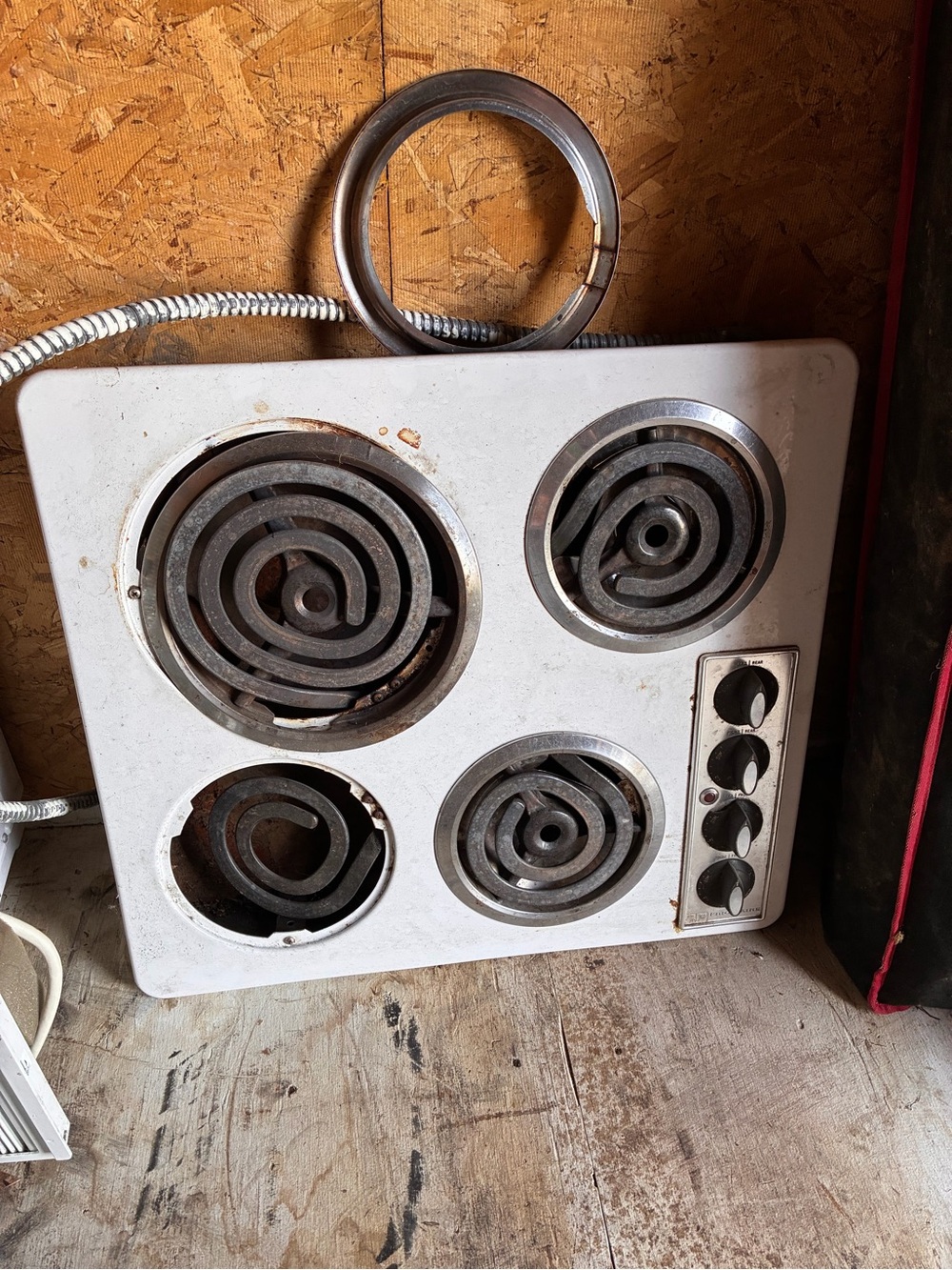 White 4-Burner Electric Coil Cooktop Surface - Universal Replacement